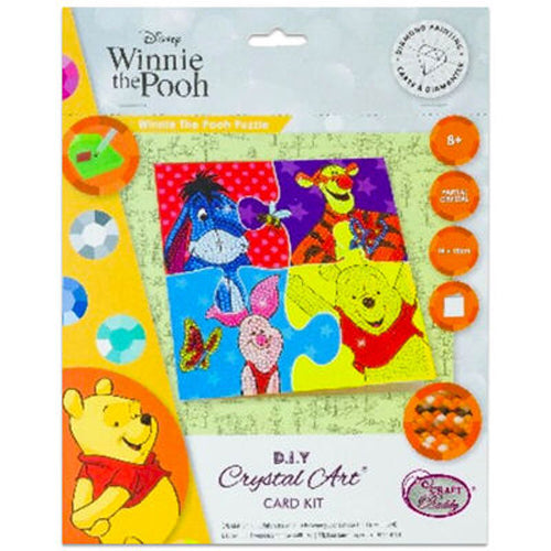 Winnie The Pooh Crystal Art Card