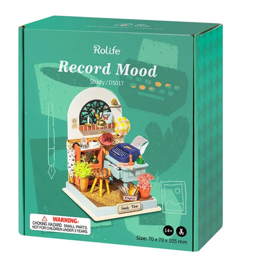 Record Mood Miniature House Rolife Robotime DS017