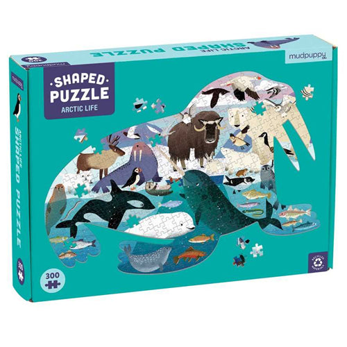 Arctic Life 300 Piece Shaped Jigsaw Puzzle Mudpuppy