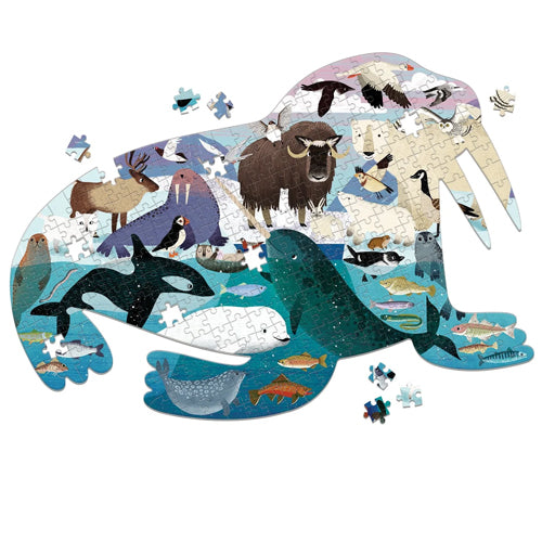 Arctic Life 300 Piece Shaped Jigsaw Puzzle Mudpuppy