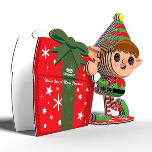 Eugy Christmas Elf 3D Cardboard Model