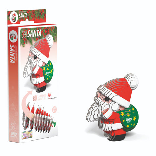 Christmas Santa Eugy 3D Cardboard Model