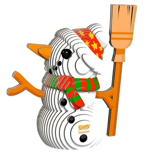 Eugy Christmas Snowman 3D Cardboard Model