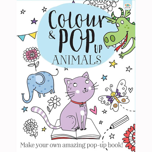 Colour & Pop Up Animals Anton Poitier