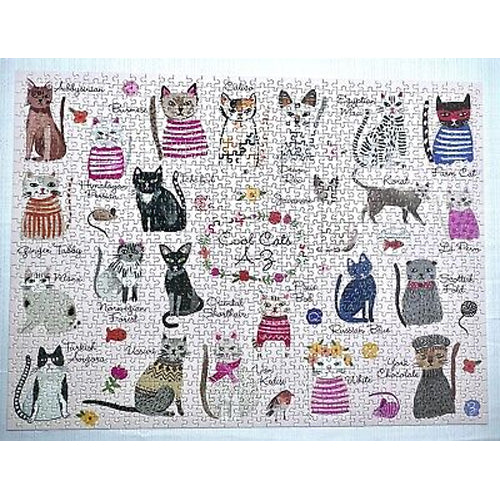 Mudpuppy Cool Cats A-Z 1000 Piece Jigsaw