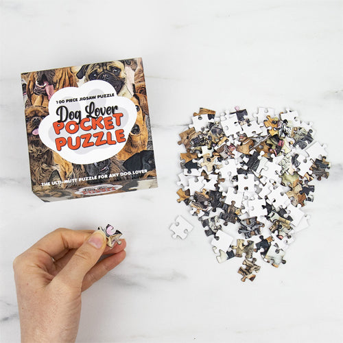 Dog Lover Pocket Puzzle 100 Piece Jigsaw
