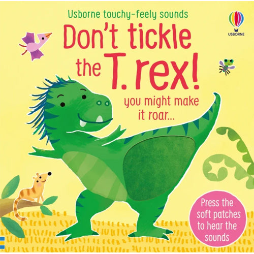 Usborne Touchy Feely Sounds Don't Tickle The T.Rex Book