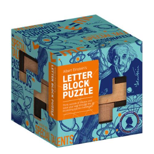 Einstein Letter Blocks Professor Puzzle