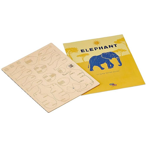 Incredibuild Elephant 3D Wooden Model