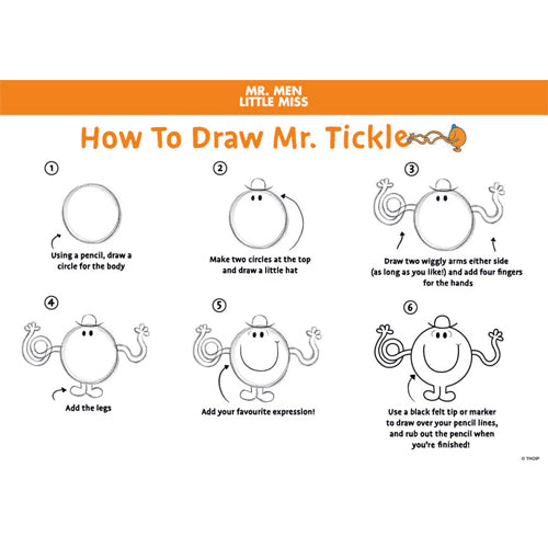 Book titled 'How to Draw Mr. Men' Roger Hargreaves