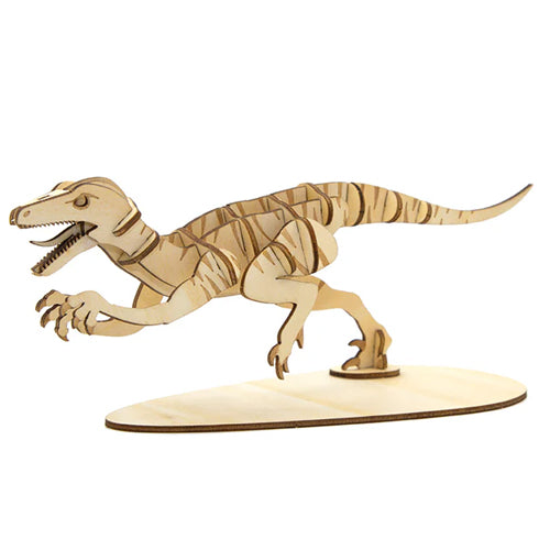 Incredibuilds 3D Wood Model Raptor Jurassic World