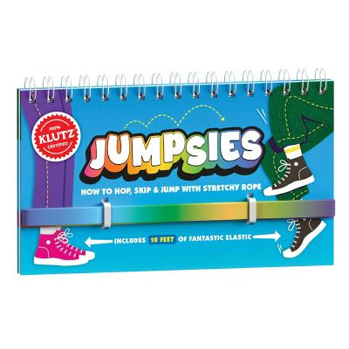 Jumpsies how to hop skip & jump with stretchy rope Klutz Whirligig Toys Outdoor Games French Skipping
