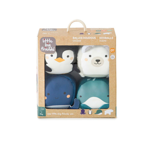 Little Big Friends DooBalls Roly Poly Soft Ocean Animal Balls in Packaging