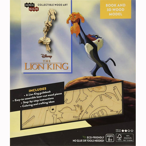 Incredibuilds Lion King 3D Wood Model