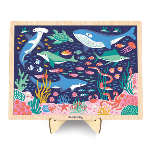 Ocean Life Wooden 100 Piece Jigsaw Mudpuppy