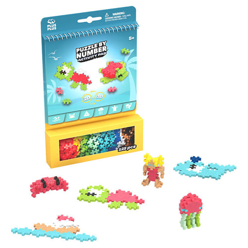 Plus Plus Ocean Activity Pad Puzzle By Number