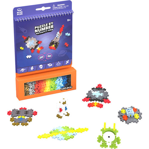 Plus Plus Space Activity Pad Puzzle By Number