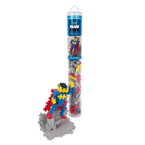 Plus Plus Superhero 100 Brick Tube