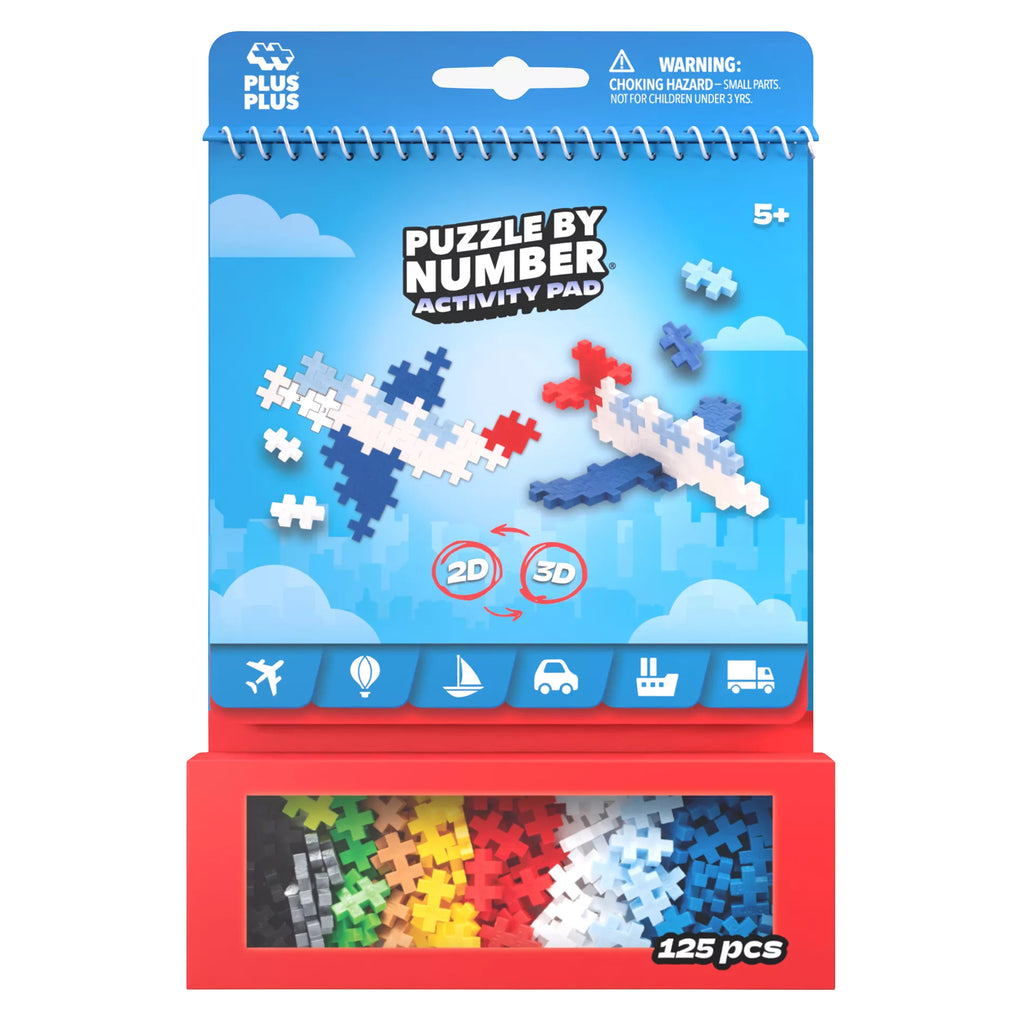 Plus Plus Transport Activity Pad Puzzle By Number