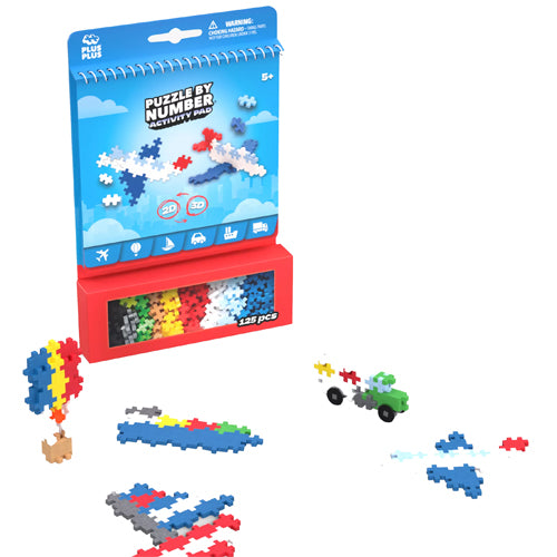 Plus Plus Transport Activity Pad Puzzle By Number