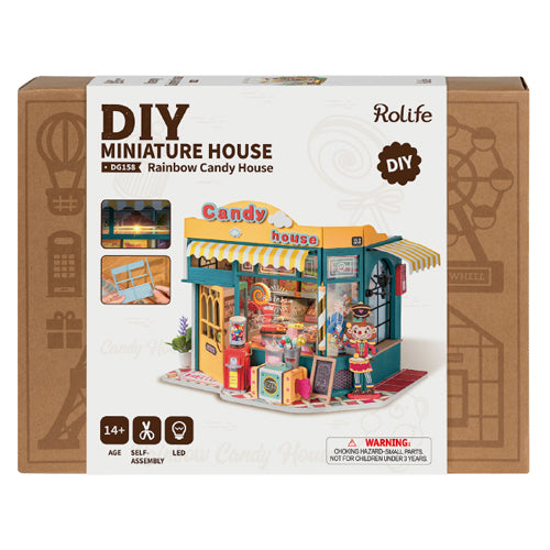 Robotime Rolife Rainbow Candy House DG158