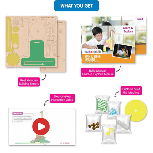 Skilmatics Buildables Spin & Shine Machine