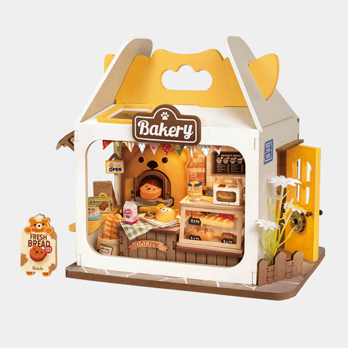 Robotime Rolife DIY Miniature House Teddy's Breadbox DS033