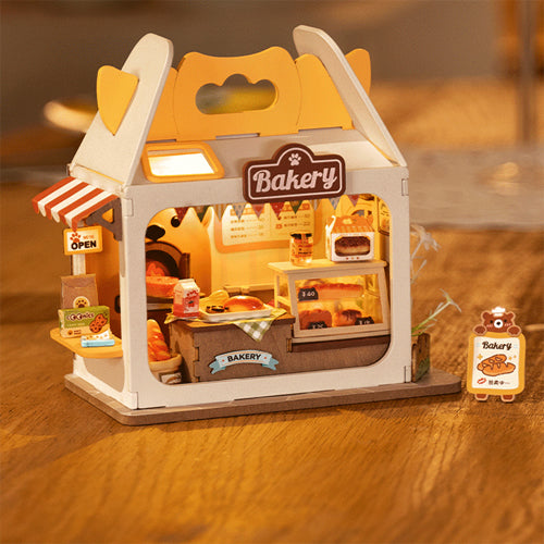 Robotime Rolife DIY Miniature House Teddy's Breadbox DS033