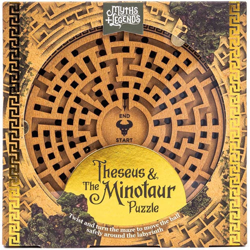 Professor Puzzle Myths & Legends Theseus & The Minotaur Wooden Puzzle
