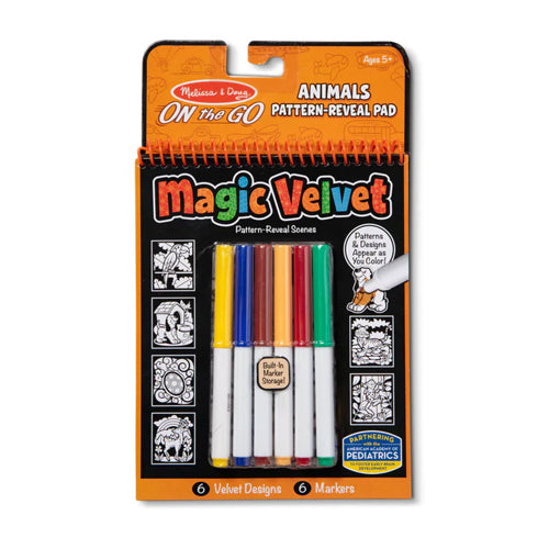 Melissa & Doug Magic Velvet Colouring Animals