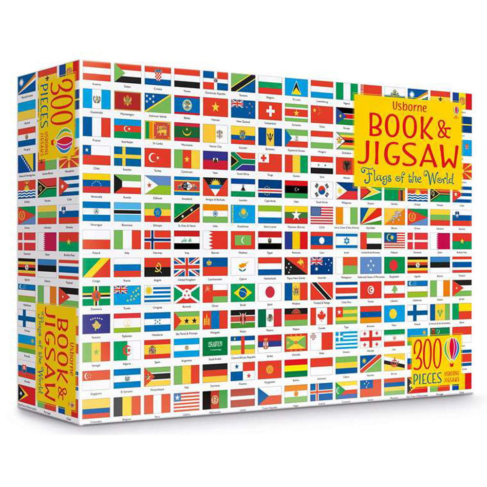 Usborne Book & Jigsaw Flags Of The World