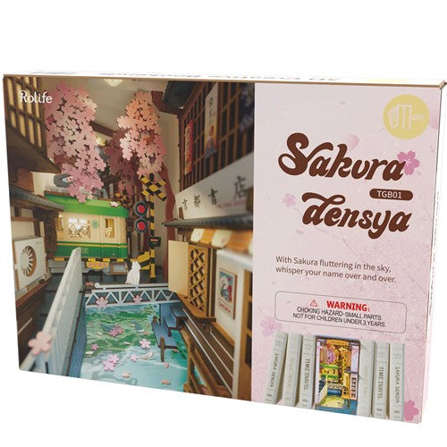 Rolife Robotime Sakura Densya DIY Book Nook TGB01
