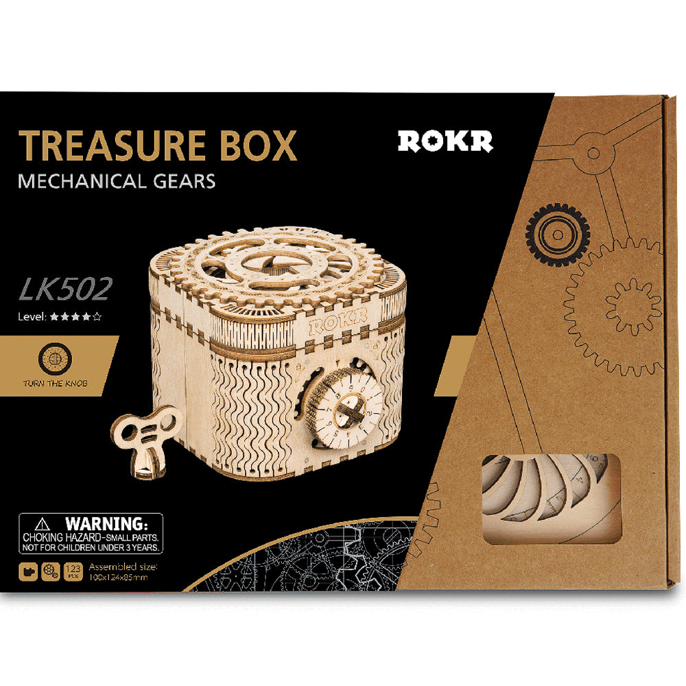 Wooden Treasure Box Kit ROKR LK502