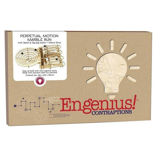 Whirligig Toys Cheatwell Engenius Contraptions Perpetual Motion Double Marble Run Kit