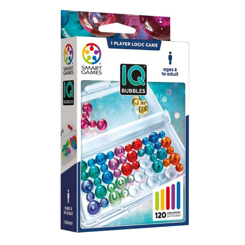 Smart Games IQ Bubbles packaging on a white background Logic Puzzle Whirligig Toys