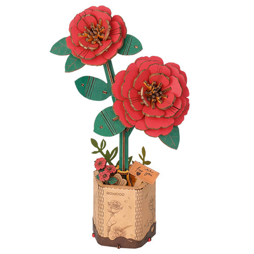 Robotime Rowood Red Camellia TW031